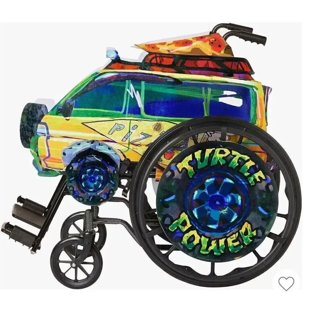 Teenage Mutant Ninja Turtles Pizza Van Adaptive Wheelchair Cover Halloween  New